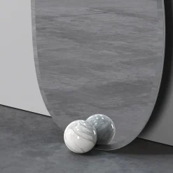 Secolo 1931 Glass And Calacatta Marble Floor Mirror> Specchi Da Terra