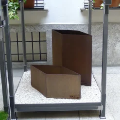 Marco Gaviraghi Calloni 89,1 Portavaso in acciaio corten><noscript><img width=