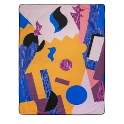 Grand Tour by Vito Nesta Alchimie plaid in velluto con decoro astratto> Coperte