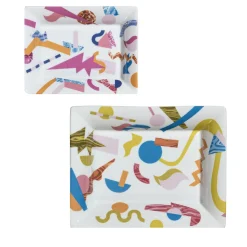 Grand Tour by Vito Nesta Alchimie set di posacenere e svuotatasche con decoro astratto> Svuotatasche