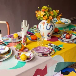 Grand Tour by Vito Nesta Alchimie vaso anfora in porcellana con decoro astratto h32cm><noscript><img width=