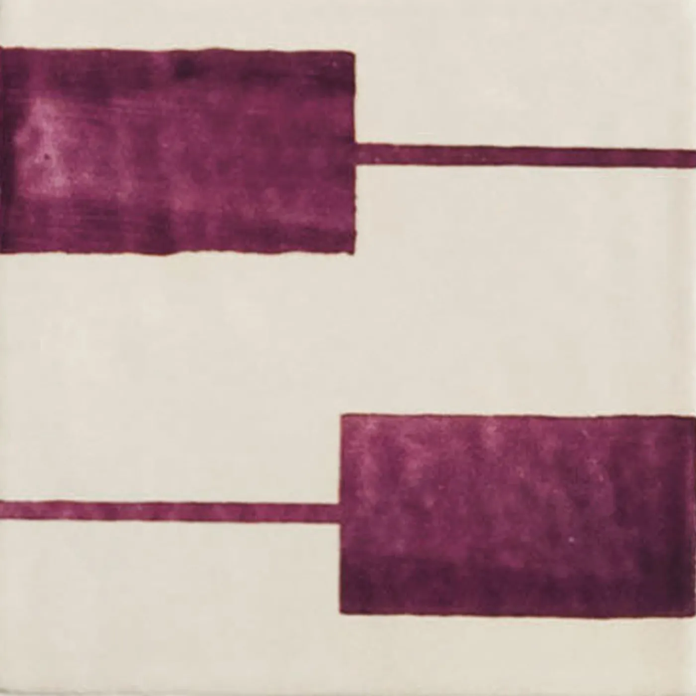 Ninefifty Alfabeto Set di 44 piastrelle bianche e viola di Margherita Rui> Piastrelle E Pavimenti