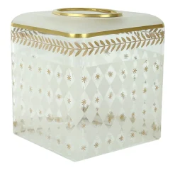 Griffe Montenapoleone by Vetrerie di Empoli Alloro Dettagli oro Foglia Copri fazzoletti di vetro> Arredo Bagno