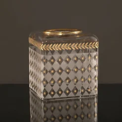 Griffe Montenapoleone by Vetrerie di Empoli Alloro Dettagli oro Foglia Copri fazzoletti di vetro><noscript><img width=