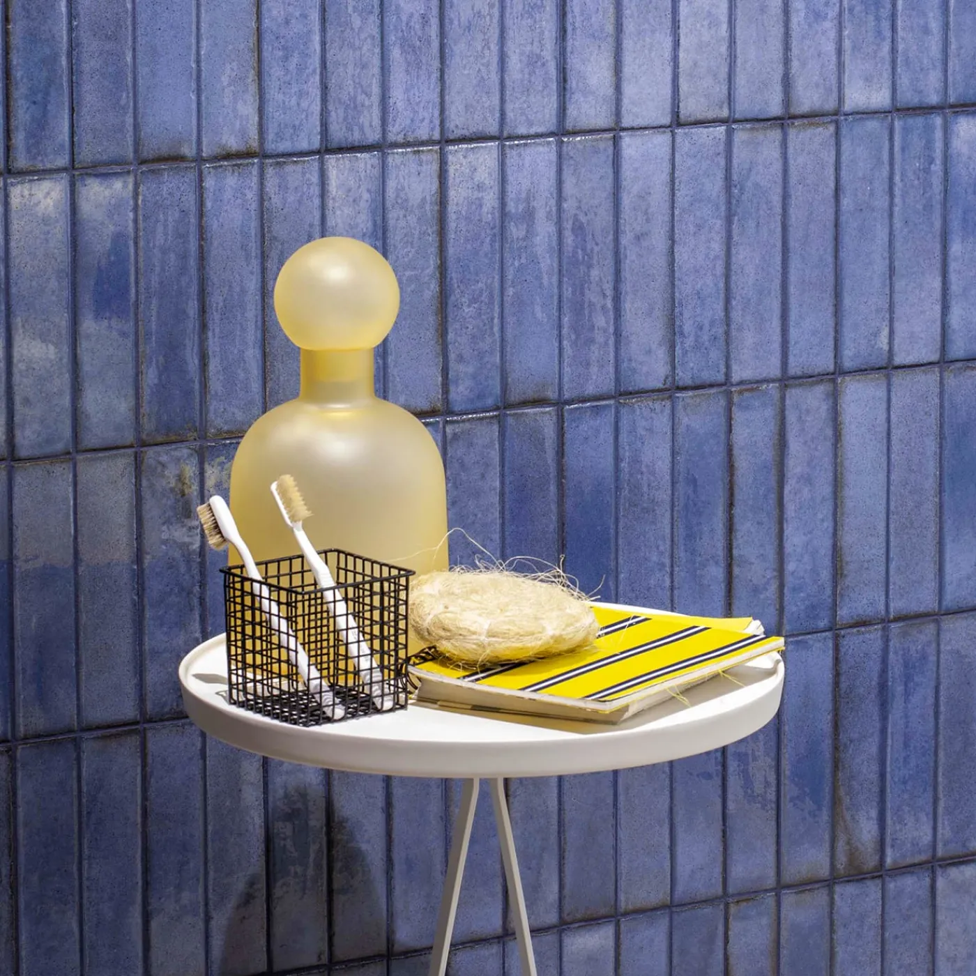 Morica Design Ampolla in vetro acidato color ambra> Bottiglie Decorative