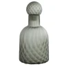 Morica Design Ampolla in vetro acidato color grigio effetto balloton> Bottiglie Decorative
