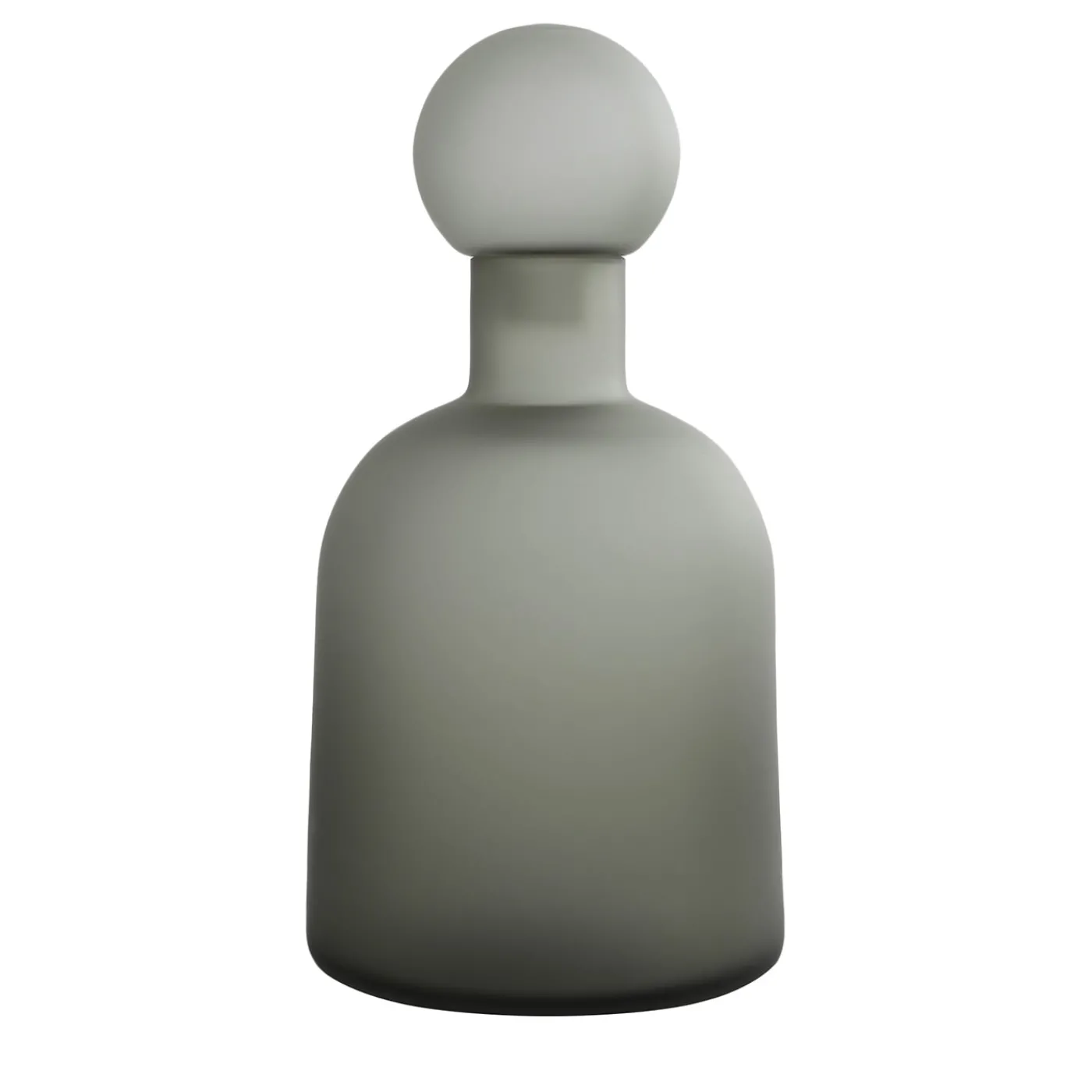 Morica Design Ampolla in vetro acidato color grigio> Bottiglie Decorative