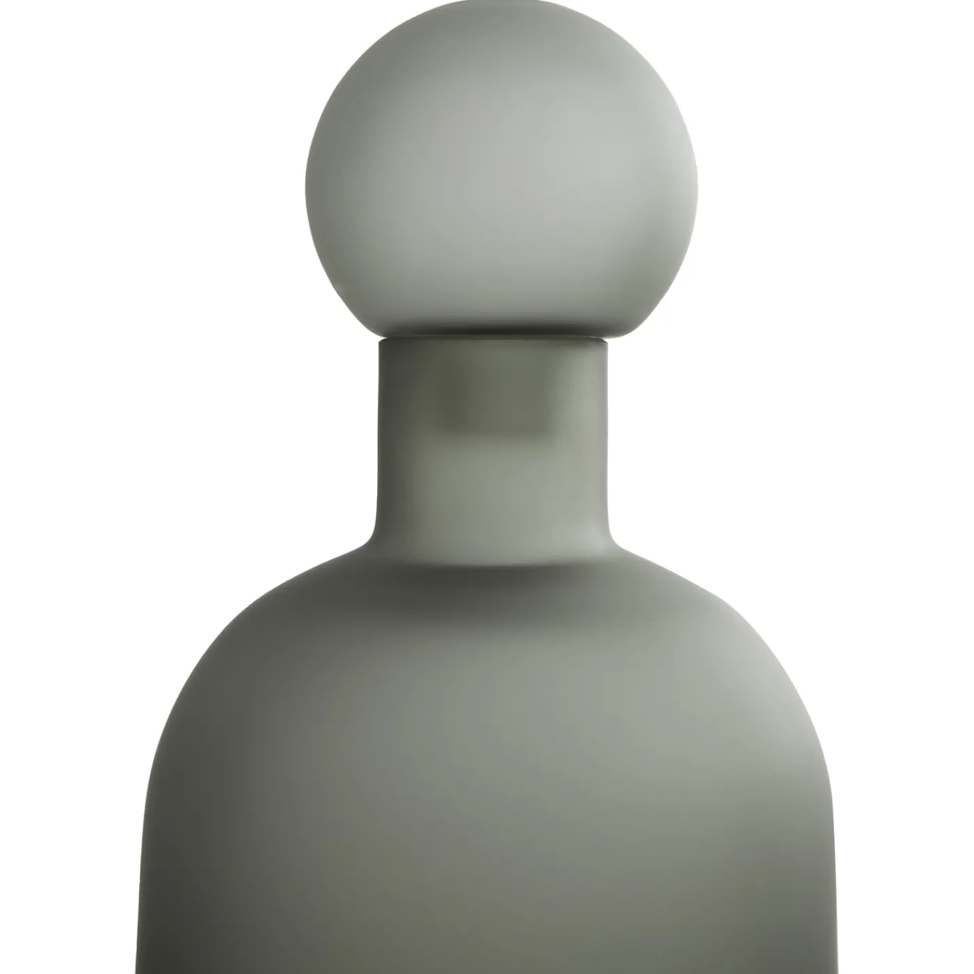Morica Design Ampolla in vetro acidato color grigio> Bottiglie Decorative
