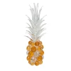 VGnewtrend Ananas grande in vetro ambrato> Sculture Decorative