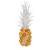 VGnewtrend Ananas medio in cristallo ambrato> Sculture Decorative