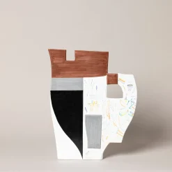 Ceramica Gatti 1928 Andromaca Vaso Decorativo di Mimmo Paladino> Vasi Decorativi