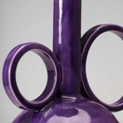 Paolo Santangelo Anfora alta in ceramica Algoritmo Cardinal Purple><noscript><img width=
