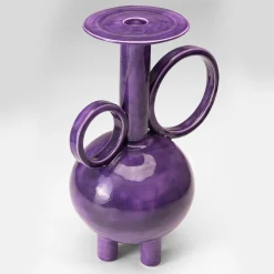 Paolo Santangelo Anfora alta in ceramica Algoritmo Cardinal Purple><noscript><img width=