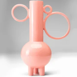 Paolo Santangelo Anfora alta in ceramica rosa Stereogramma 3 Bouganville><noscript><img width=