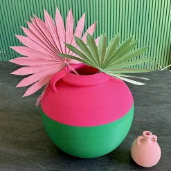 Pop Pot Anfora Big Numa XXL Bicolore Verde e Fucsia><noscript><img width=