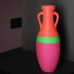 Pop Pot Anfora Giulio Cesare XL verde fucsia e arancio><noscript><img width=