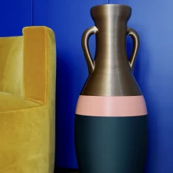 Pop Pot Anfora Giulio Cesare XXL nera, rosa e bronzo> Anfore