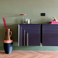 Pop Pot Anfora Giulio Cesare XXL nera, rosa e bronzo><noscript><img width=