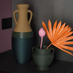 Pop Pot Anfora XL verde e beige Giuio Cesare><noscript><img width=