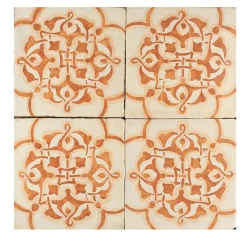 Studio Le Nid Arancio Maimonide Set di 4 piastrelle #7> Piastrelle E Pavimenti
