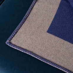 Luhdo Arlecchino Klein Blu-Taupe fantasia Plaid> Coperte