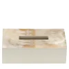 Arcahorn Armida Scatola per tessuti avorio con inserto in corno> Arredo Bagno