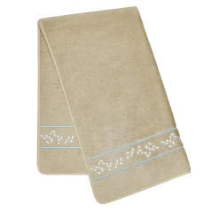 Verderoccia Asciugamano da bagno Roma beige e bianco azzurro> Biancheria Da Bagno