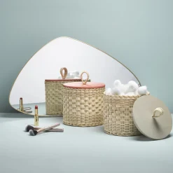 Mila Maurizi Barattolo Basso Perla in Midollo con Coperchio in Legno><noscript><img width=