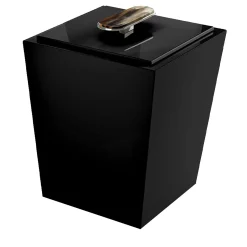 Arcahorn Bicco Cestino nero lucido con coperchio> Ceste