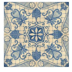 Studio Le Nid Blu Mare Set di 4 piastrelle #1> Piastrelle E Pavimenti