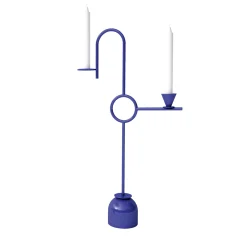 Cappellini Blue Candleholder #1 di Thomas Dariel> Candelieri E Portacandele