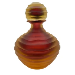 Ars Murano Bottiglia bassa in ambra di Achille D'Este e Renzo Vianello> Vasi Con Coperchio