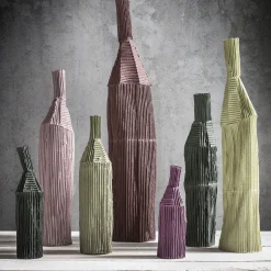 Paola Paronetto Bottiglia Decorativa Cartoccio E12/Rosa polvere> Bottiglie Decorative