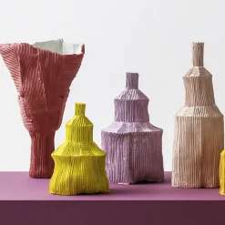 Paola Paronetto Bottiglia Decorativa Fide Cartoccio C12/Rosa Antico> Bottiglie Decorative