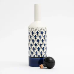 Lab Design Bottiglia decorativa Gemini blu con coperchio> Bottiglie Decorative