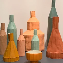 Paola Paronetto Bottiglia Decorativa Liscia E2/Verde azzurro scuro> Bottiglie Decorative