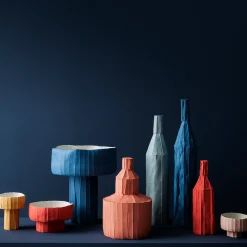 Paola Paronetto Bottiglia Decorativa LISCIA D2/Verde Azzurro chiaro> Bottiglie Decorative