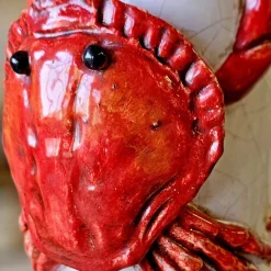 Ceramiche Ceccarelli Bottiglia in Ceramica Policroma con Aragosta #2><noscript><img width=