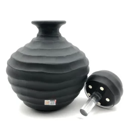 Ars Murano Bottiglia nera bassa di Achille D'Este e Renzo Vianello><noscript><img width=