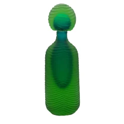 Ars Murano Bottiglia verde di Toso Cristiano e Renzo Vianello> Vasi Con Coperchio