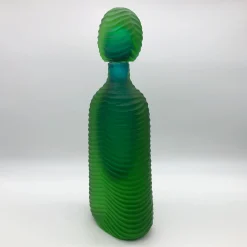 Ars Murano Bottiglia verde di Toso Cristiano e Renzo Vianello> Vasi Con Coperchio