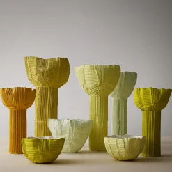 Paola Paronetto Bowl Cartoccio A1/Oliva> Centrotavola