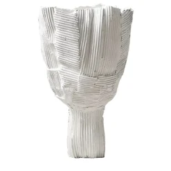 Paola Paronetto Bowl Tulipano Cartoccio bianca> Centrotavola