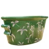 Ceramiche Ceccarelli Cachepot ovale verde Devonshire> Cachepot E Portavasi
