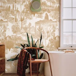 Wallpapers4Beginners Cactus Paesaggio Boho Carta da parati><noscript><img width=