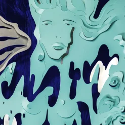 altreforme Caelum Contingo Blu Di Prussia Scultura da parete di Matteo Cibic> Sculture Da Parete