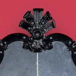 Fratelli Tosi Ca'Giustinian Specchio in vetro di Murano con 2 luci><noscript><img width=