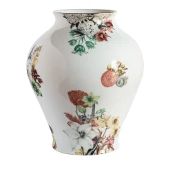 Grand Tour by Vito Nesta Cairo Vaso in porcellana ad anfora con fiori e architetture H27Cm> Anfore