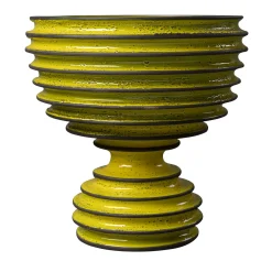 Bitossi Ceramiche Calice Revolver giallo e marrone di Christoph Radl> Centrotavola