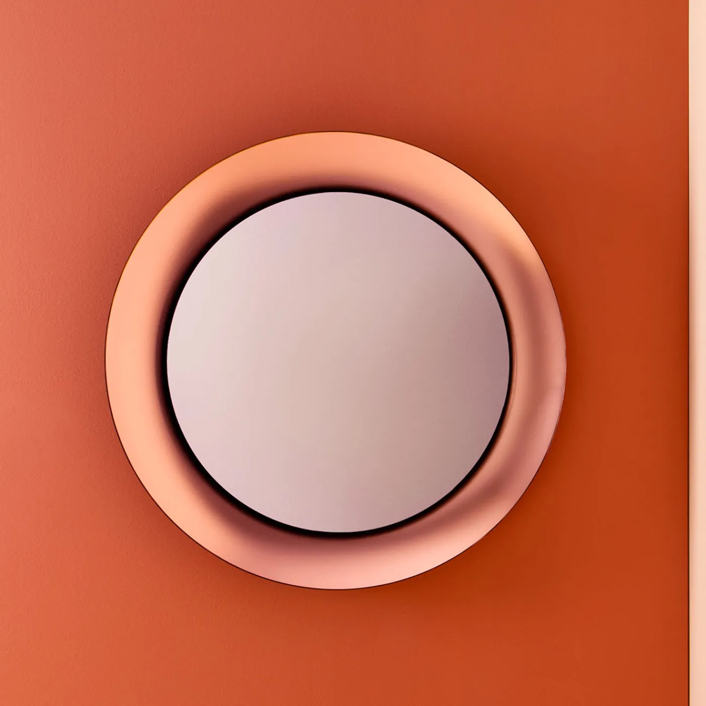 Esadesign Calliope Specchio da parete rame smerigliato> Specchi Da Parete